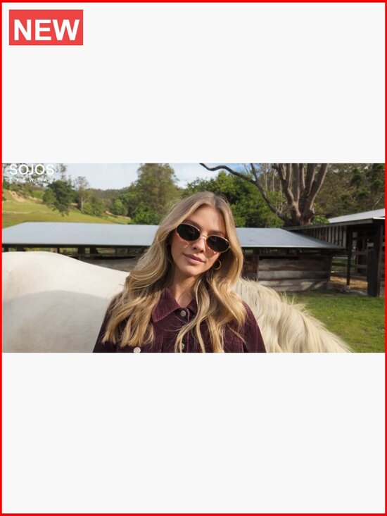 Unisex Retro Oval Polarized Sunglasses UV400 Protection TAC Lens Lightweight